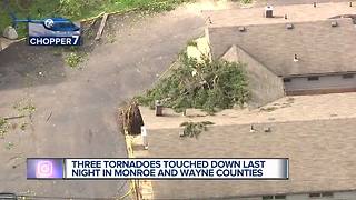 National Weather Service confirms 3 tornadoes touched down in metro Detroit