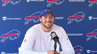 Buffalo Bills quarterback Josh Allen speaks on day seven of training camp