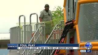 Vandals damage playground at Denver park