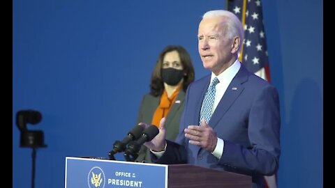 President-elect Biden calls for unity during transition