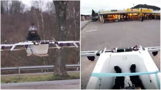 This guy piloted a flying bathtub to the store in Germany