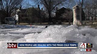 Kansas City residents deal with frigid weather