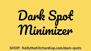 Dark spot minimizer for dark areas on your skin!
