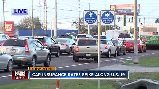 Car insurance rates spike along U.S. 19