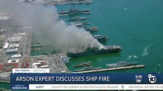 Arson expert: Navy ship fire probe may take more than a year