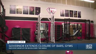 Governor extends closure of bars, gyms and more