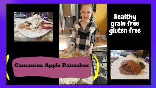 Cinnamon Apple Pancakes (Gluten free, Grain free)