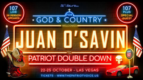 JUAN O' SAVIN REVEALED: "THE MAN BEHIND THE BOOTS"- LIVE IN PERSON @PATRIOT DOUBLE DOWN IN VEGAS!!!!