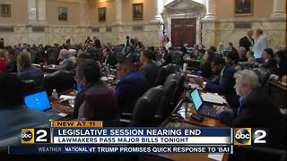 Lawmakers pass major bills for final hours of legislative session