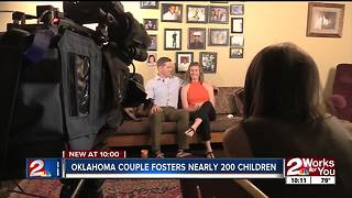 Oklahoma couple fosters nearly 200 children