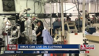 Coronavirus can live on clothes