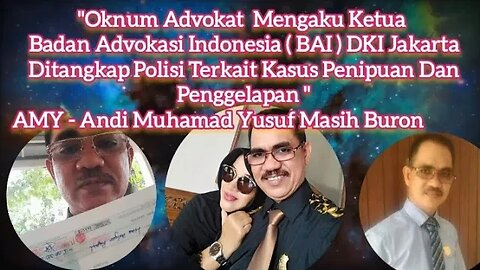 Mengaku Ketua ( BAI ) DKI Jakarta di Tangkap Polisi #amy Masih Buronan Polsek Serpong