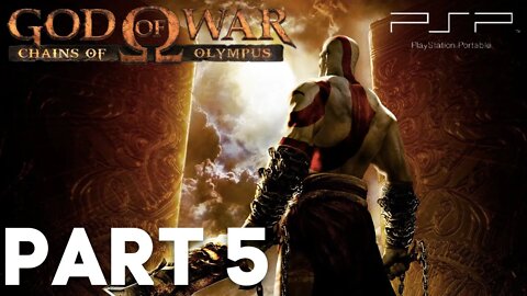 God of War: Chains of Olympus Walkthrough Gameplay Part 5 | PSP, PSTV (No Commentary Gaming)