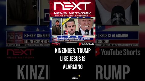 Ex-Rep. Kinzinger: Adoration of Trump like Jesus is Alarming #shorts