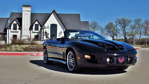 2002 Pontiac Trans Am WS6 LS1 5.7L V8 Automatic Convertible Black