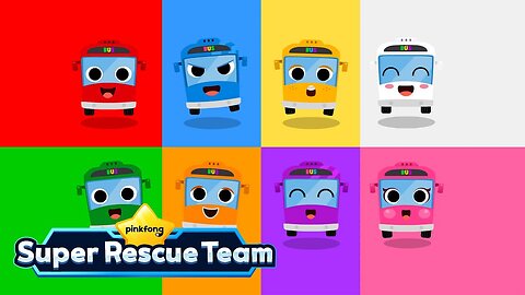 Color Bus - Fun Bus Songs for Kids - Pinkfong Super Rescue Team - Kids Songs & Cartoons