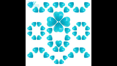 Natural turquoise Heart Shape Loose Gemstone Beads loose beads for jewelry making05