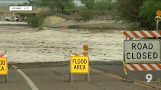 Live look at the Rillito River running