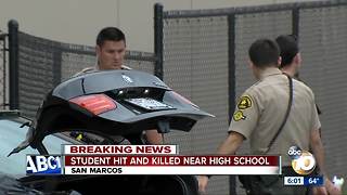 Student hit and killed in San Marcos