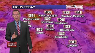 13 First Alert Las Vegas forecast updated August 16 morning
