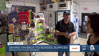Discounted back-to-school shopping at Resource Depot