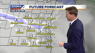 Light snow on and off throughout day