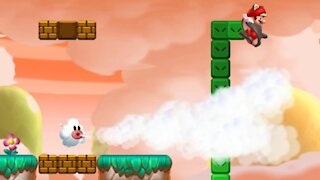 Meringue Clouds-6 Snaking above Mist Valley (All Star Coins) Nintendo Switch New Super Mario Bros U