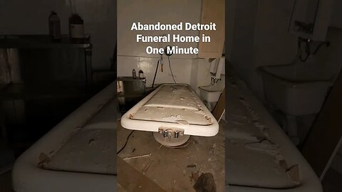 Abandoned Detroit Funeral Home in 1 Minute #abandoned #urbanexploration #youtubeshorts #shorts