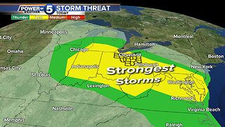 Several rounds of storms coming Tuesday