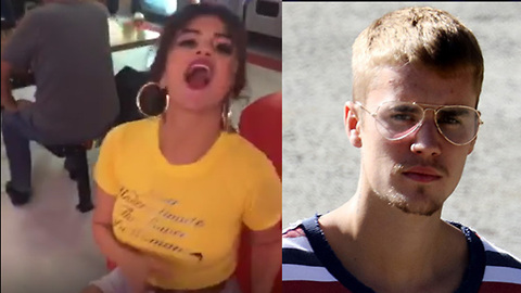 Selena Gomez SHADES Justin Bieber With Subliminal T Shirt Message!