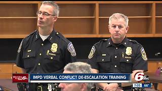 IMPD participate in verbal conflict de-escalation training