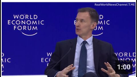 Jeremy Hunt, Chancellor of the Exchequer, UK Treasury at Davos - AI and VACCINES