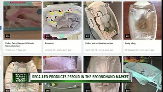 Recalled products resold in the secondhand market