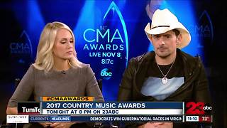 Carrie Underwood and Brad Paisley Talk 2017 CMAs