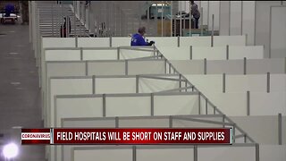 2 metro Detroit field hospitals will open with medical staff and PPE shortages