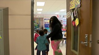 Kindergarteners get to see what school will look like this year