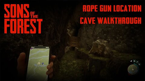 SONS OF THE FOREST | Rope Gun location - Cave Walktrough | 2K 1440p