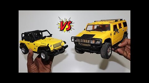 Remote Control Modern Jeep Car vs RC Hummer H2 SUV Car Unboxing – Chatpat toy tv