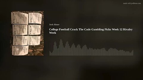 College Football Crack The Code Gambling Picks Week 12 Rivalry Week