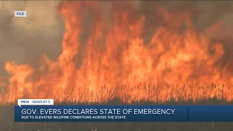 Gov. Tony Evers declares state of emergency due to elevated wildfire conditions