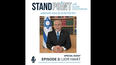 Ep. 3. War in Israel. Spokesman for Israel's Foreign Ministry Lior Haiat