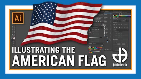 Creating a U.S. Flag Vector Illustration in Adobe Illustrator | Jeff Hobrath Art Studio