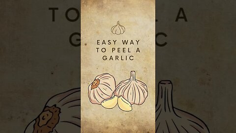 Easy Way to Peel A Garlic 🧄#shorts #youtube video ideas