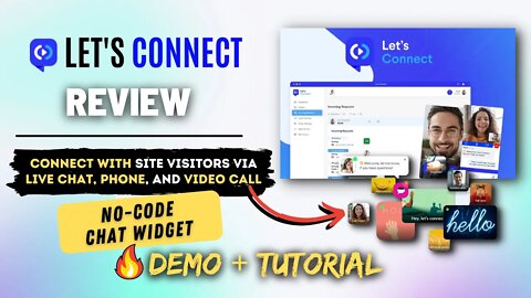 Lets Connect Review, Demo + Tutorial | Add No-Code Chat Widget in Your Sites