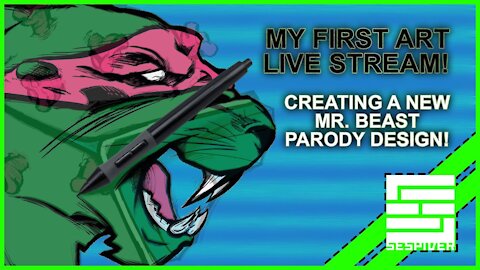 Creating A Parody Of Mr. Beast's Logo [1st Live Stream! - Expect Boredom]