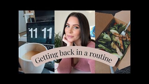 VLOG: Healthy habits + getting back in a routine ✨