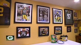 Superfan shows off Packers man cave