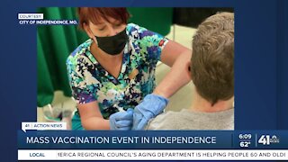Mass vaccination event in Independence