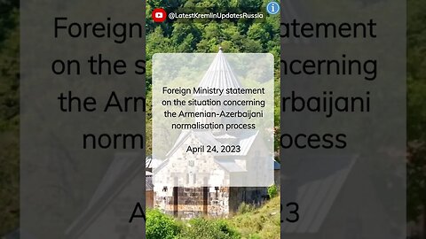 Trailer: Russia MFA on Armenian-Azerbaijani Normalisation