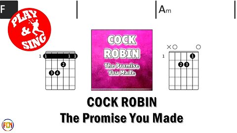 COCK ROBIN The Promise You Made FCN GUITAR CHORDS & LYRICS
